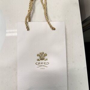 Creed Ivory and Gold Luxury Paper Bag